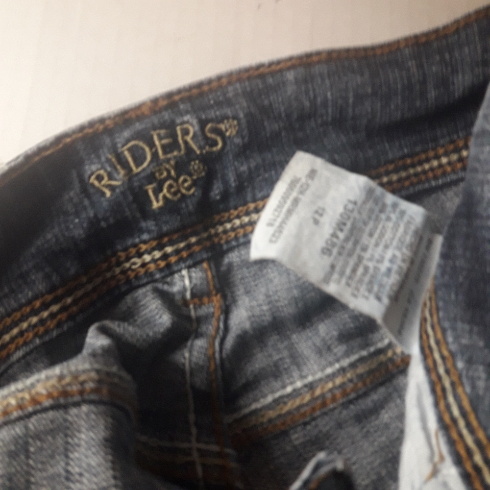 Lee Riders Jeans 12p blue jean denim cotton petite - Picture 8 of 11